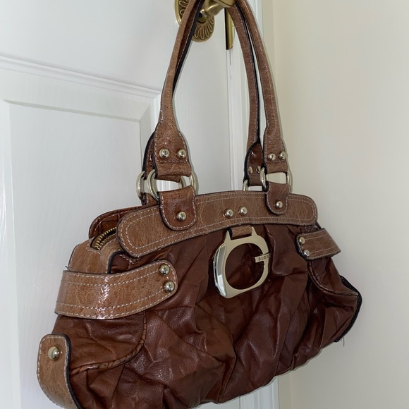 Guess Bags Vintage Brown Leather Guess Handbag Poshmark